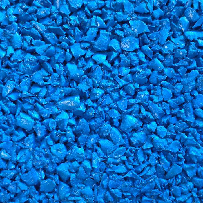 Крошка каучуковая EPDM. Цвет "Голубой"