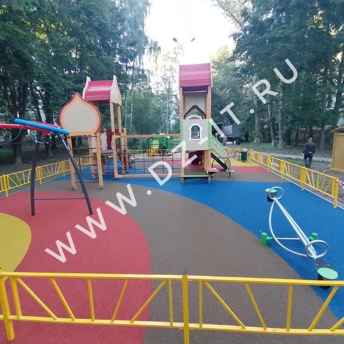 Детская площадка из резиновой крошки