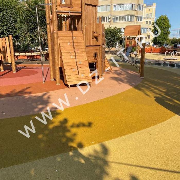 Окрашенная резиновая крошка