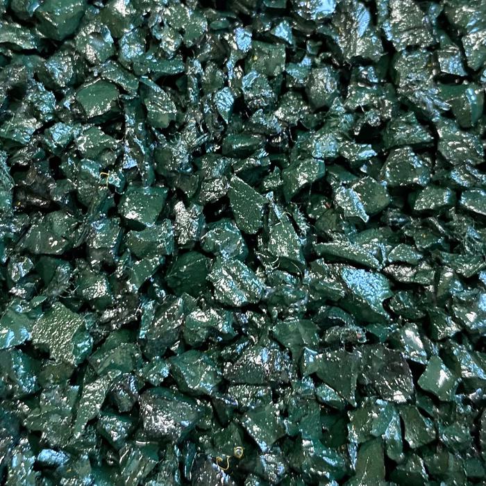 Резиновая крошка. Цвет "Зелёный спортивный"