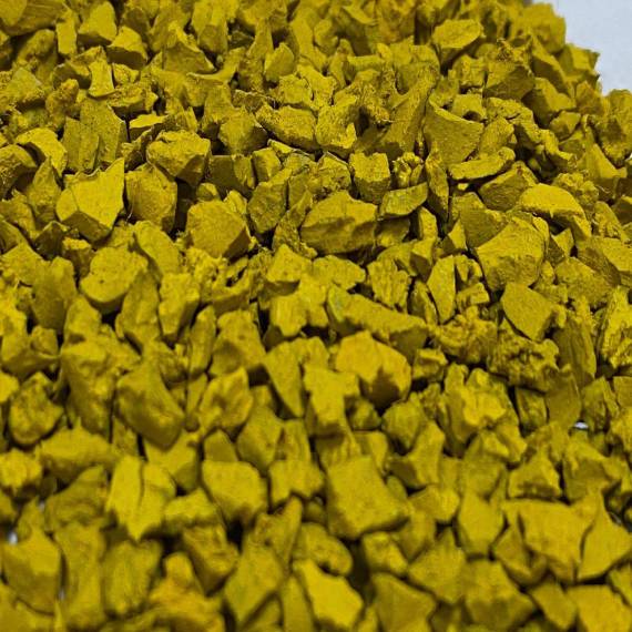 Резиновая крошка. Цвет "Зелёный лимон"