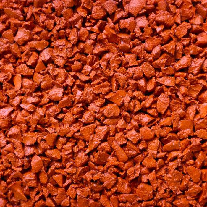 Крошка каучуковая EPDM. Цвет "Оранжевый"